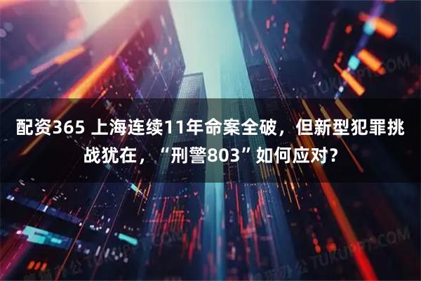 配资365 上海连续11年命案全破，但新型犯罪挑战犹在，“刑警803”如何应对？